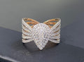 Rose gold diamond ring